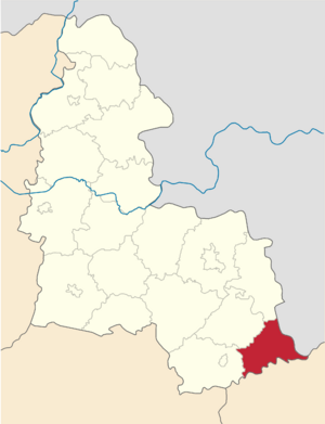 Великописаревский район на карте
