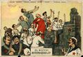 «В жертву Интернационала». Белогвардейский плакат. 1920.