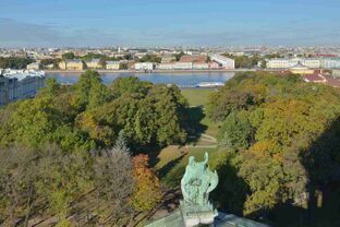 View of Alexander park and Neva River from Isaac Cathedral Saint Petersburg.jpg