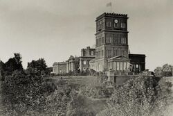 View of the tower of the Palace of Prince Paskevich.jpg