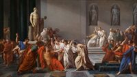 Смерть Юлия Цезаря. 1804—1805. Национальная галерея современного искусства (Рим)