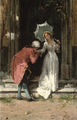 Greeting a suitor