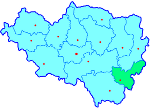 Муромский уезд на карте