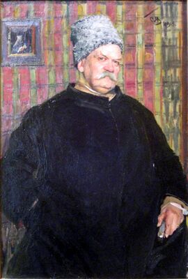 «Король репортёров», портрет работы С. Малютина (1915)