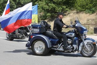 На байк-шоу на собственном Harley-Davidson. Севастополь, 24 июля 2010 года