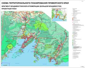 Амурский залив на административной карте Владивостокской агломерации