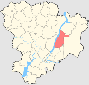 Быковский район на карте