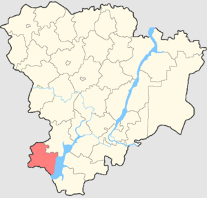 Чернышковский район на карте