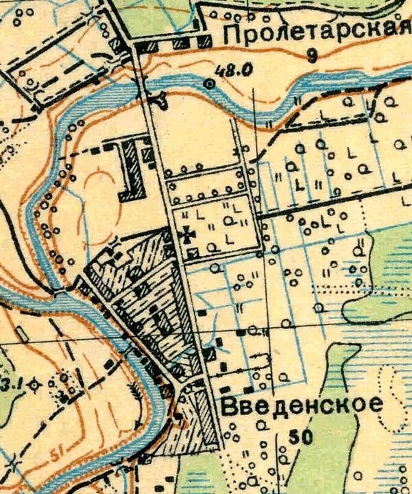 План села Введенское. 1931 год