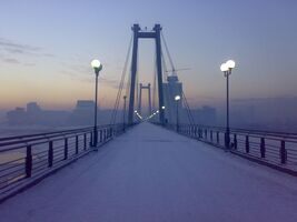 Виноградовский мост в зимнее время