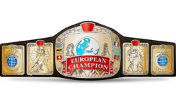Дизайн пояса чемпион Европы WWE, с боковыми пластинами по умолчанию