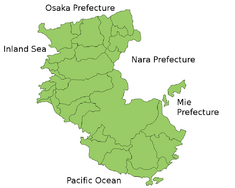 Карта префектуры Вакаяма