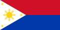 Флаг Филиппин в военное время