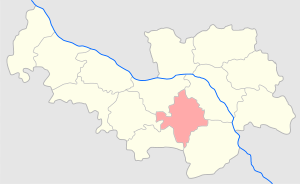 Блонский уезд на карте