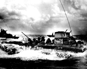 Высадка союзнических сил на острове Тиниан