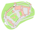 Расположение на карте Вавеля