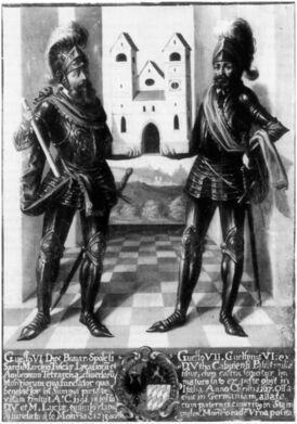 Вельф VI и его сын Вельф VII