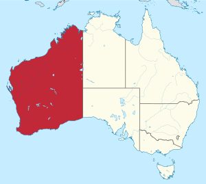 Западная Австралия на карте
