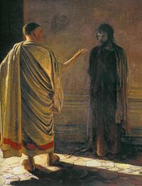 Н. Ге. «Христос и Пилат» («Что есть истина?»), 1890