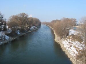 Дунайский канал зимой