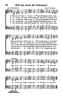 Оригинальная партитура, изданная в сборнике Alexander Gospel Songs, 1908 г.