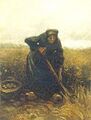 Винсент ван Гог, «Крестьянка копает картошку»