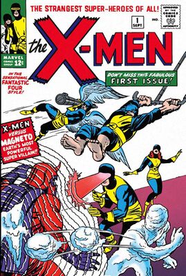 Обложка для The X-Men # 1 (сентябрь 1963). Художник Джек Кёрби