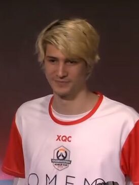 xQc в 2018 году на Overwatch World Cup