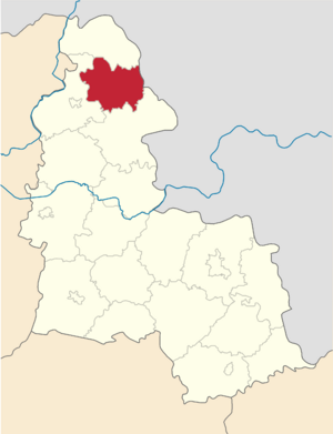 Ямпольский район на карте