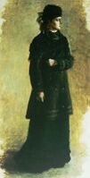 Н. А. Ярошенко. Террористка. Этюд к картине «У Литовского замка». 1879