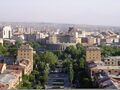 Вид на Ереван от Каскада. Оперный театр посередине
