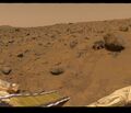Поверхность Марса, снимок с автоматической марсианской станции Mars Pathfinder