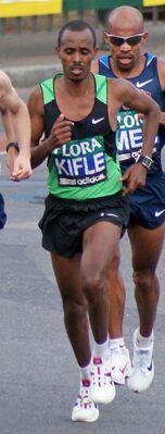 Йонас на Лондонском марафоне в 2009 году