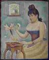 «Пудрящаяся женщина» Jeune femme se poudrant, 1888–90, холст, масло, 95,5×79,5 см, Институт искусства Курто