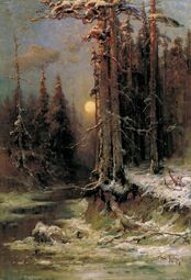Закат солнца зимой (Зимний вечер) (1897)[10]