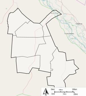 Юстинский муниципальный район на карте