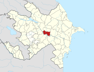 Зердабский район на карте