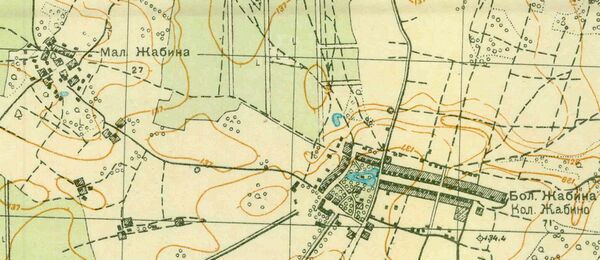 План деревни Жабино. 1931 год