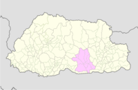 Zhemgang Bhutan location map.png