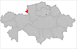 Джетыгаринский район на карте
