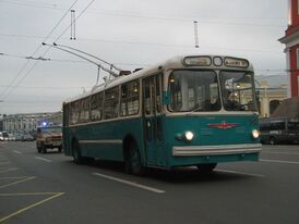 Музейный троллейбус ЗиУ-5Г в Санкт-Петербурге