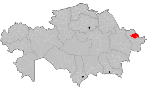Алтайский район на карте